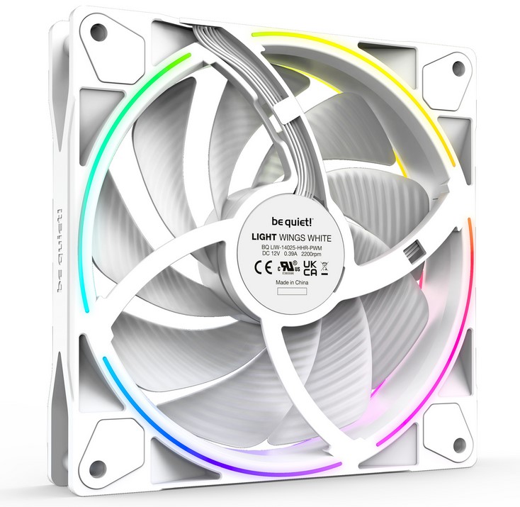 BE QUIET! Be Quiet! Light Wings White 140mm PWM  Premium ARGB Kasa Fanı  4-Pin 3lü Paket - BL103-28097