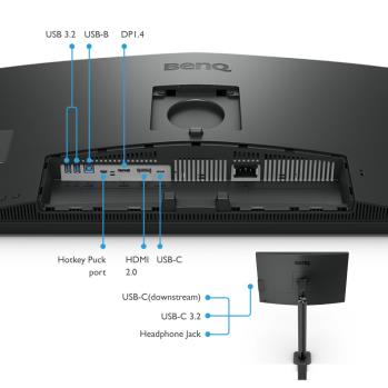 27 inç Ergo Arm 4K UHD sRGB HDR10 USB-C Tasarım Monitörü