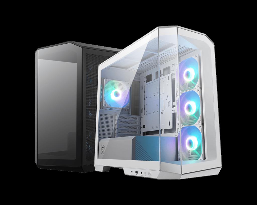 MSI MSI MAG PANO M100R PZ WHITE Temperli Cam 3x120mm 1x120mm ARGB Fan Matx Beyaz Panoramik Gaming Bilgisayar Kasası