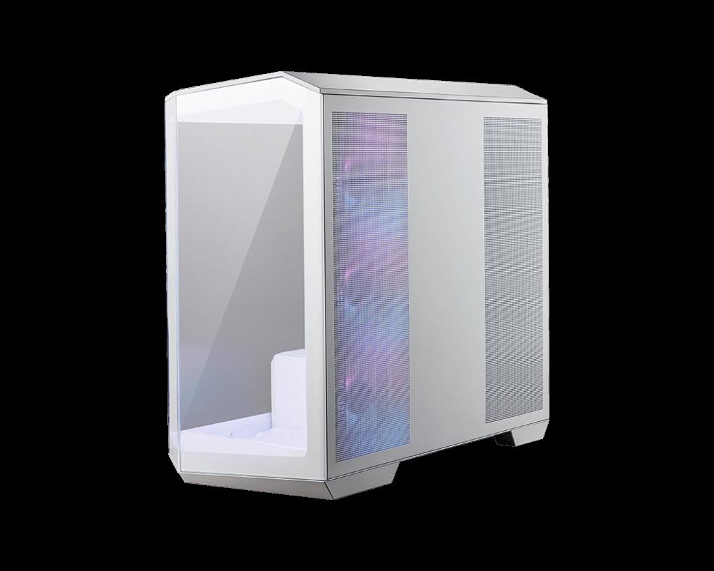 MSI MSI MAG PANO M100R PZ WHITE Temperli Cam 3x120mm 1x120mm ARGB Fan Matx Beyaz Panoramik Gaming Bilgisayar Kasası-50166