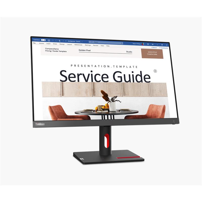 LENOVO 23.8 LENOVO THINKVISION 63DEKAT3TK 6MS 100HZ HDMI+VGA LED MONITOR 