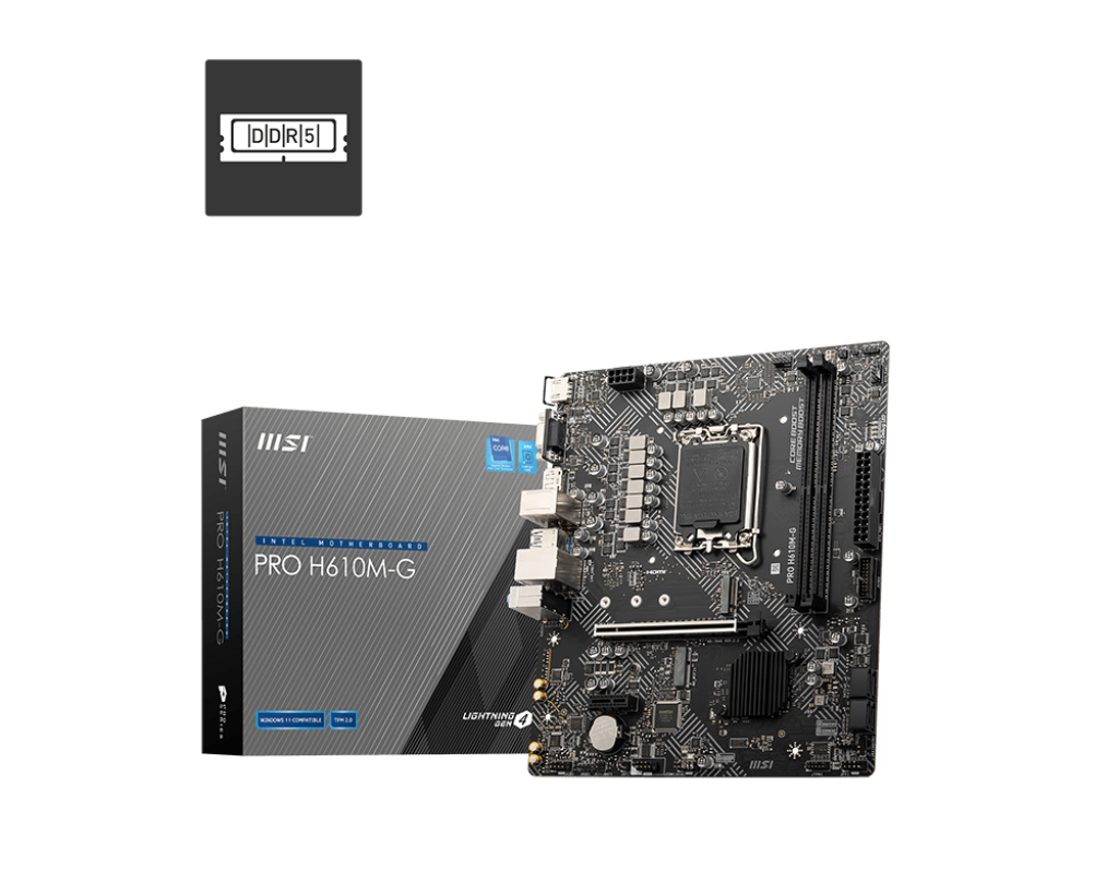 MSI MSI PRO H610M-G DDR5 5600MHZ MATX 1700