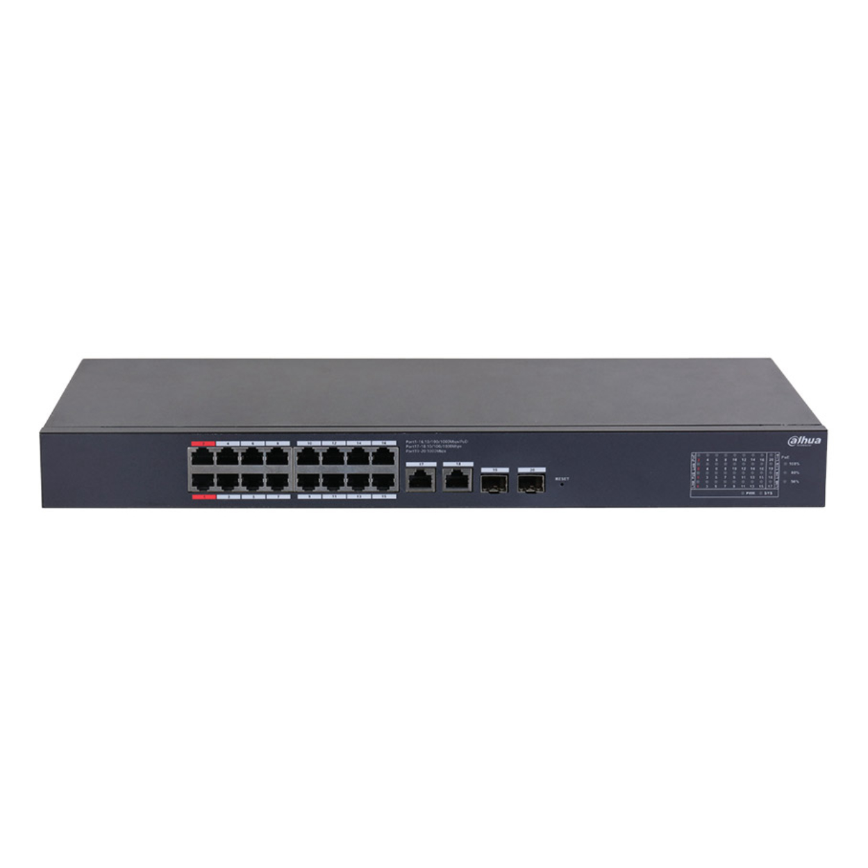 DAHUA Dahua 16 Port Gigabit Cloud PoE (CS4220-16GT-190)-40835