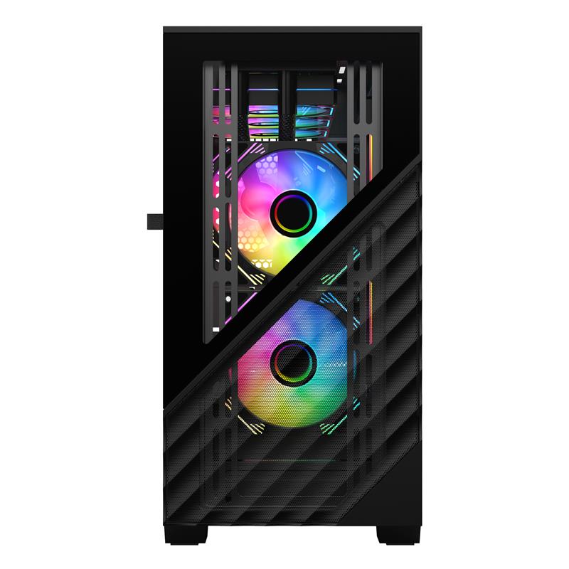 1ST PLAYER 1ST PLAYER DK D7 SİYAH 750W 80+ 3X12CM ARGB FAN + 2X12CM ARGB REVERSE FAN TEMPERLİ CAM+METAL MESH US 