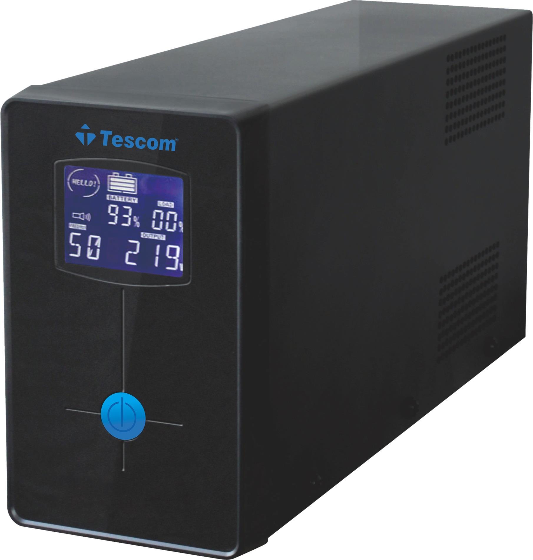 TESCOM TESCOM LEO+ 2200VA 1F/1F (2X9AH) 4/8DK LCD LINE INTERAKTIF UPS 