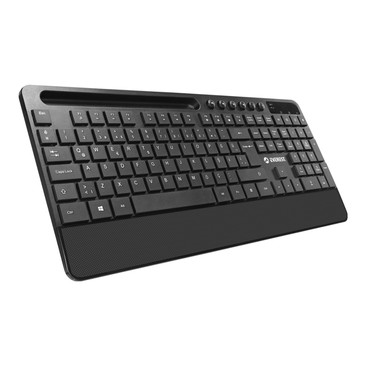 EVEREST EVEREST KM-9676 SİYAH MM Tablet-Telefon Standlı Kablosuz Klavye + Mouse Set-57821