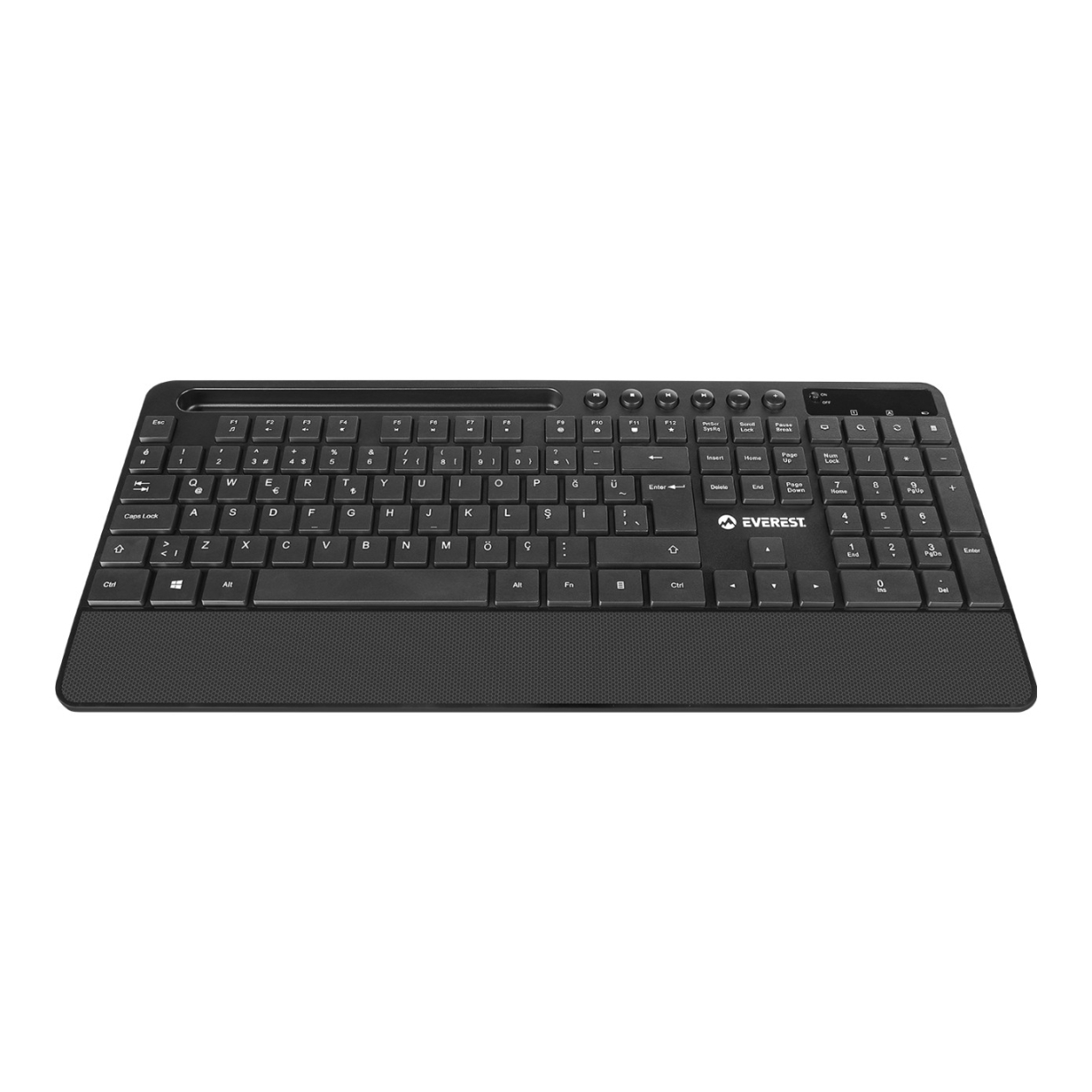 EVEREST EVEREST KM-9676 SİYAH MM Tablet-Telefon Standlı Kablosuz Klavye + Mouse Set-57823