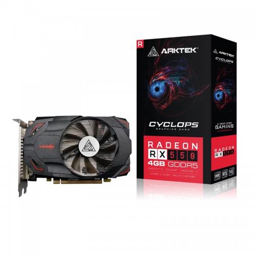 ARKTEK  ARKTEK CYCLOPS, AKR550D5S4GH1, RX550, 4Gb, GDDR5, 128BIT, 1xDVI, 1xHDMI, 1xDP GAMING Ekran KartÄ± 