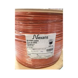 NEXANS NEXANS NEX1611TF5, CAT6, 500M, 23AWG (0,58mm), UTP, %100 Bakır, LSZH Halogen Free, Makara, Kablo (Turuncu)-65768