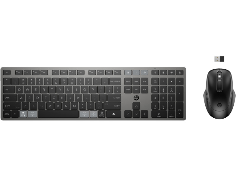 HP HP 9T5B0UT 725 MULTI-DEVICE RECHARGEABLE WIRELESS KEYBOARD AND MOUSE COMBO
