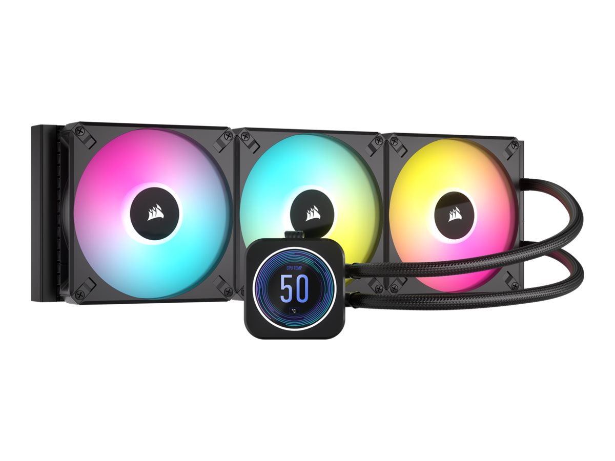 CORSAIR CORSAIR CPU COOLER CW-9060076-WW H170i ELITE LCD XT Display Liquid CPU Cooler 420MM, Siyah