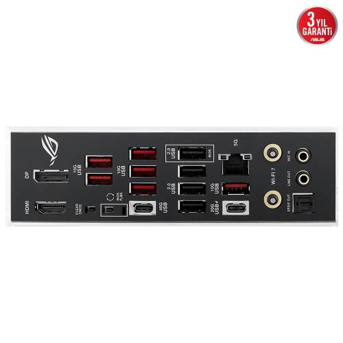 ASUS ASUS ROG STRIX B850-E GAMING WIFI, 4xDDR5, 5x M2, HDMI, DP, 2xType-C, Wi-Fi 7, Bluetooth v5.4, AMD Ryzen 9000 Serisi, AM5 Soket -54075