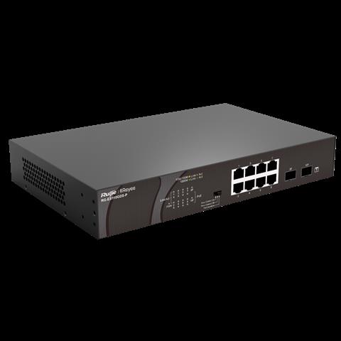 RUIJIE RUIJIE RG-ES110GDS-P 8 PORT 10/100/1000 8 PORT POE 2 PORT UPLINK 120W YONETILEMEZ DESKTOP SWITCH-34238