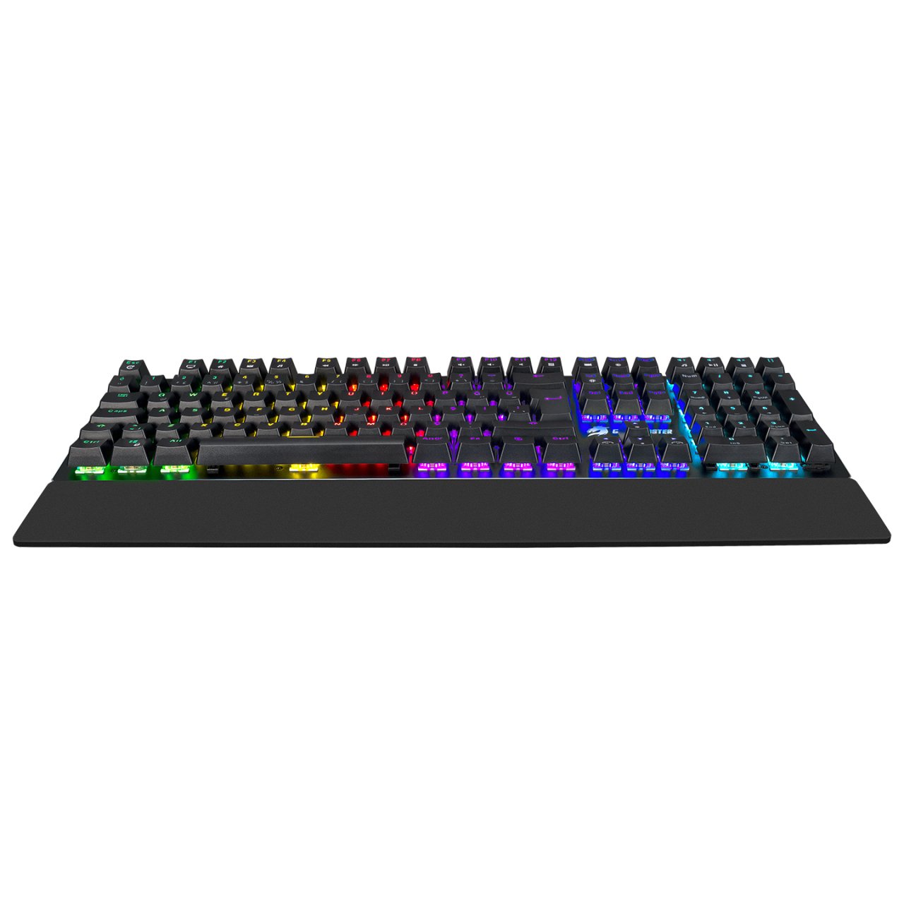 GAMEBOOSTER  g908 bolt rainbow aydınlatmalı blue switch mekanik bileklikli oyun klavyesi-58399