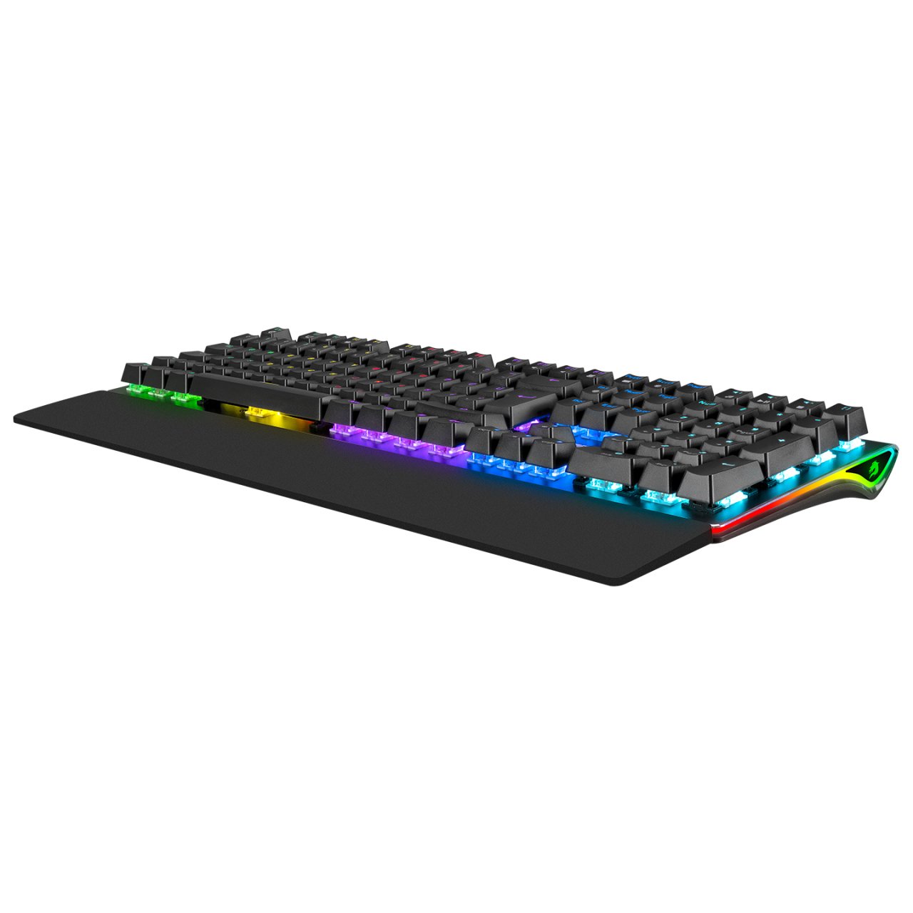 GAMEBOOSTER  g908 bolt rainbow aydınlatmalı blue switch mekanik bileklikli oyun klavyesi-58400