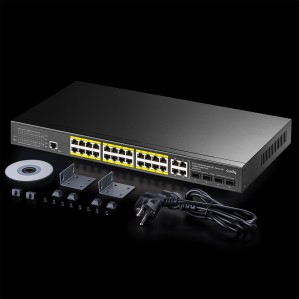 CUDY CUDY GS2028PS4-400W 24 PORT 10/100/1000 24 PORT POE+ 4 PORT UPLINK+4 PORT SFP YONETILEBILIR RACK MOUNT SWITCH-70971