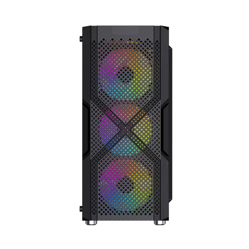 GAMEBOOSTER  gb-pw908b  usb 3.0, atx mesh, fixed rgb fan, siyah kasa-58992