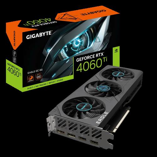 GIGABYTE GIGABYTE GV-N406TEAGLE OC-8GD, RTX4060TI, EAGLE OC, 8Gb, GDDR6, 128BIT, 2xHDMI, 2xDP, GAMING Ekran KARTI