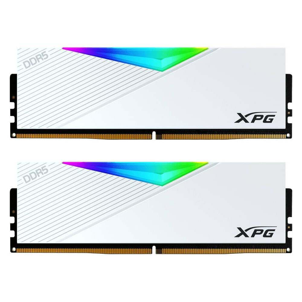 ADATA XPG Lancer Beyaz RGB DDR5-6400Mhz CL32 32GB (2x16GB) Dual Kit (32-39-39) 1.40V