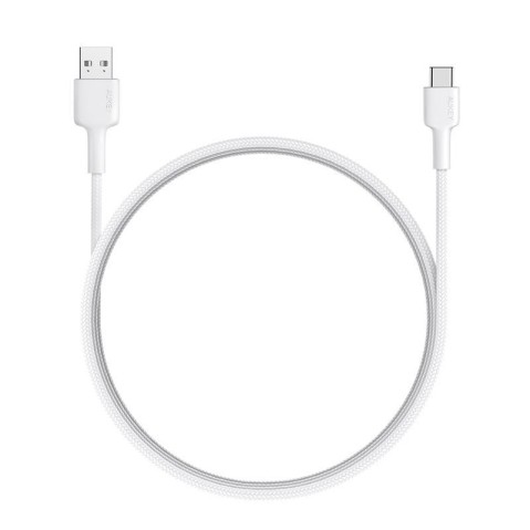 AUKEY AUKEY CB-CD30-WH NAYLON ÖRGÜLÜ USB-A TYPE-C ŞARJ KABLOSU 0.9M -65723
