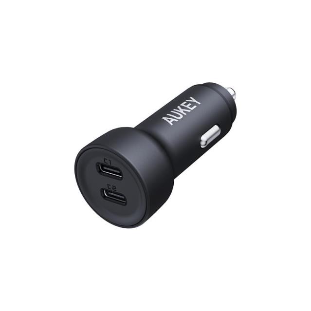 AUKEY CC-Y23-BK 65W İKİ TYPE-C PD ARAÇ ŞARJ CİHAZI 