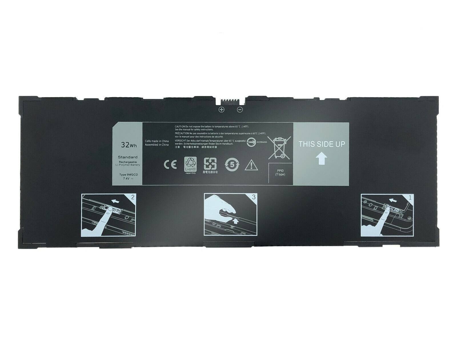 RETRO RETRO Dell Venue 11 Pro (5130), 9MGCD Tablet Notebook Bataryası