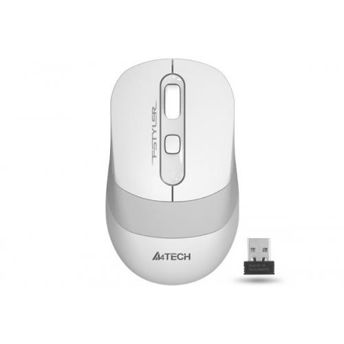 A4-TECH A4 TECH FG10 (White) FSTYLER 2,4Ghz Kablosuz Optik Mouse, 10-15Metre, 4 Buton, Nano Alıcı