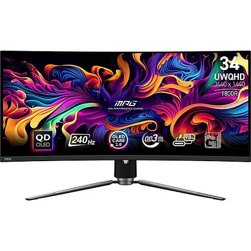 MSI MSI 34 MPG 341CQPX QD-OLED 3440x1440 (UWQHD) 21:9 CURVE 1800R QD-OLED 240HZ 0.03MS ADAPTIVE-SYNC GAMING MONITOR