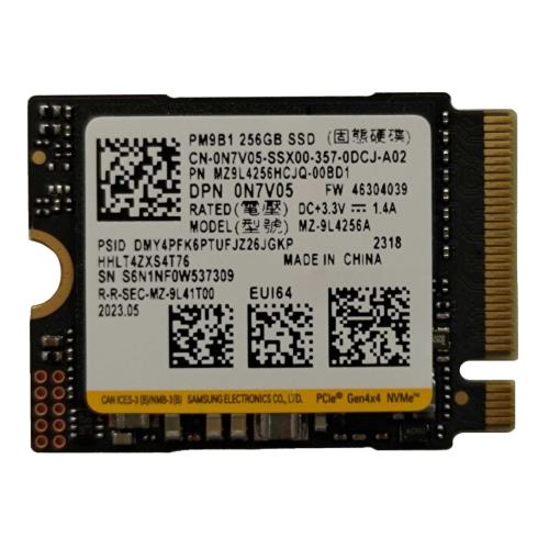 SAMSUNG SAMSUNG MZ-9L4256HCJQ-00BD1, 256GB, 3300/1250, Gen4, NVMe PCIe M.2 2230 SSD (Bulk-Kutusuz)