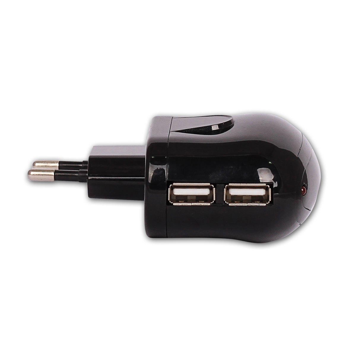 RETRO RETRO 5V 2.1A iPad, Tablet, Telefon USB Şarj Adaptörü - Siyah - Çift USB