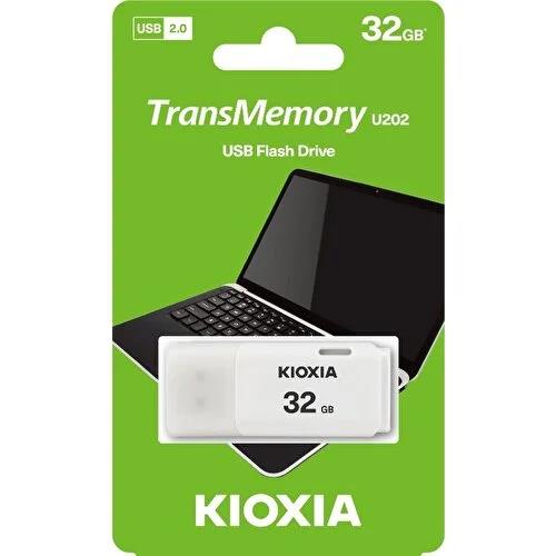 KIOXIA KIOXIA U202 32GB USB 2.0 TransMemory Flash Disk (Beyaz)