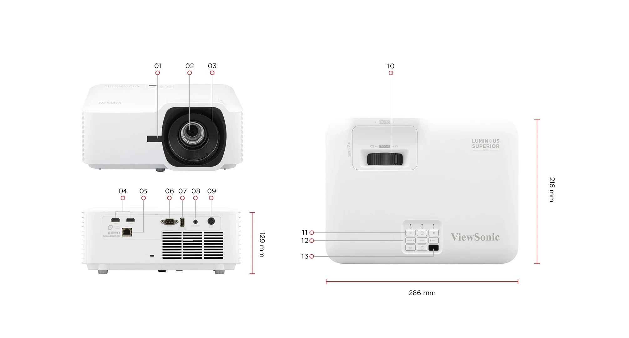 VIEWSONIC VIEWSONIC LS630HD 1920x1080 4000 AL LED PROJEKSIYON-61106