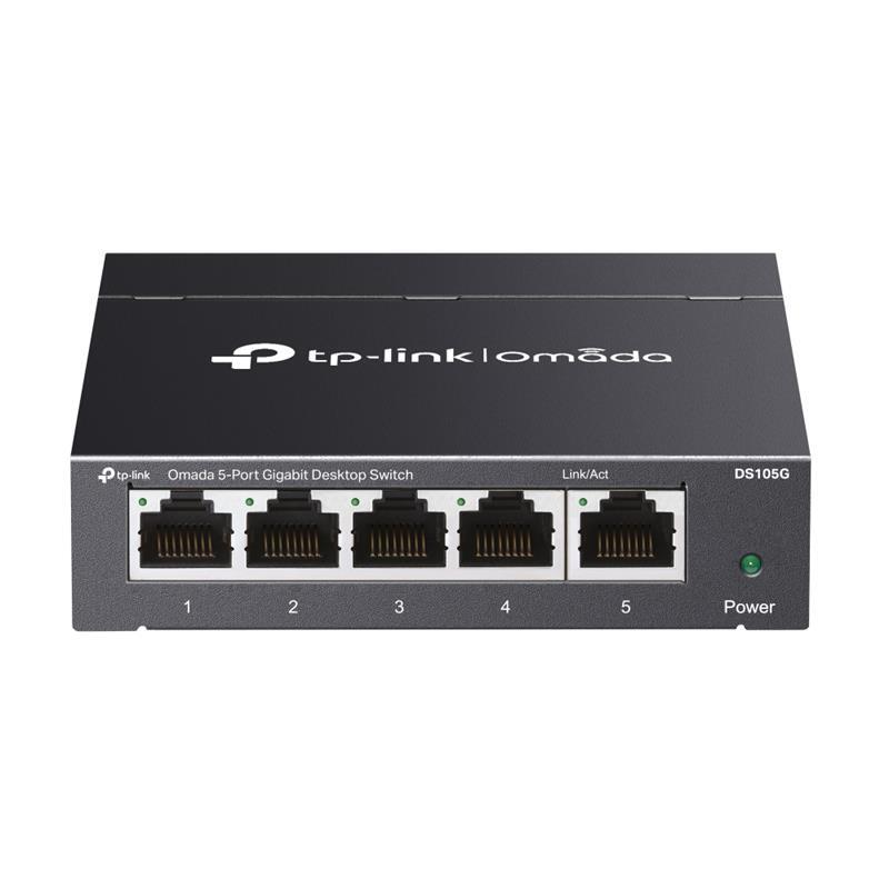 TP-LINK TP-LINK OMADA DS105G 5 PORT GIGABIT YÖNETİLEMEZ METAL KASA SWITCH 