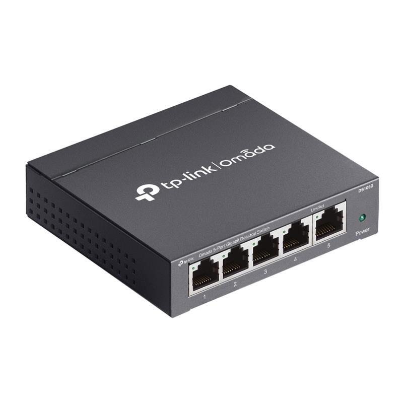 TP-LINK TP-LINK OMADA DS105G 5 PORT GIGABIT YÖNETİLEMEZ METAL KASA SWITCH -56975