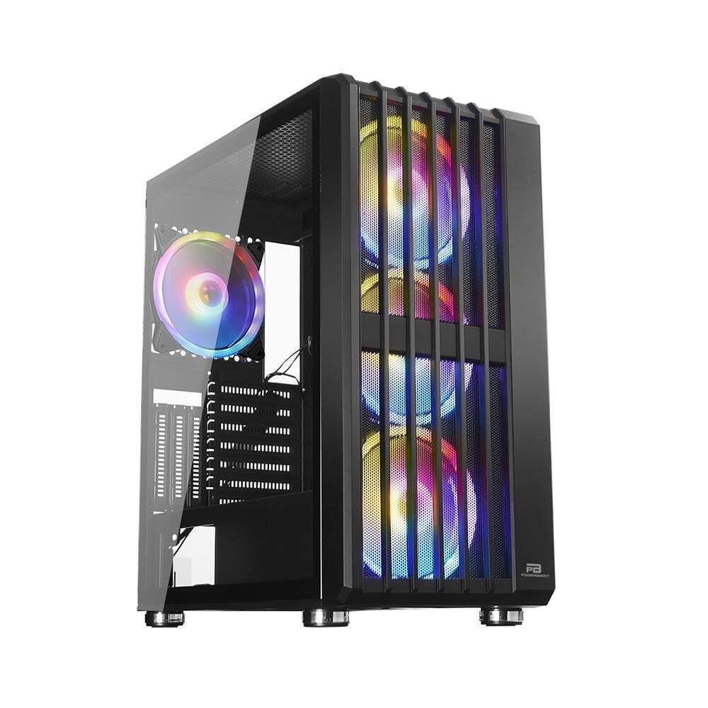 POWERBOOST PowerBoost VK-H002B USB3.0 4x14cm ARGB Fanlı Mesh Panel Siyah kasa (PSU Yok)