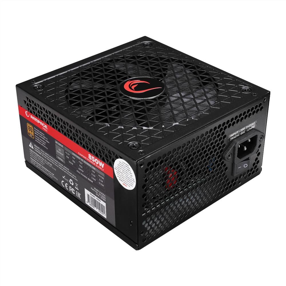 RAMPAGE RAMPAGE P850 850W 80+ GOLD 14CM POWER SUPPLY LONG LIFE HDB-47758