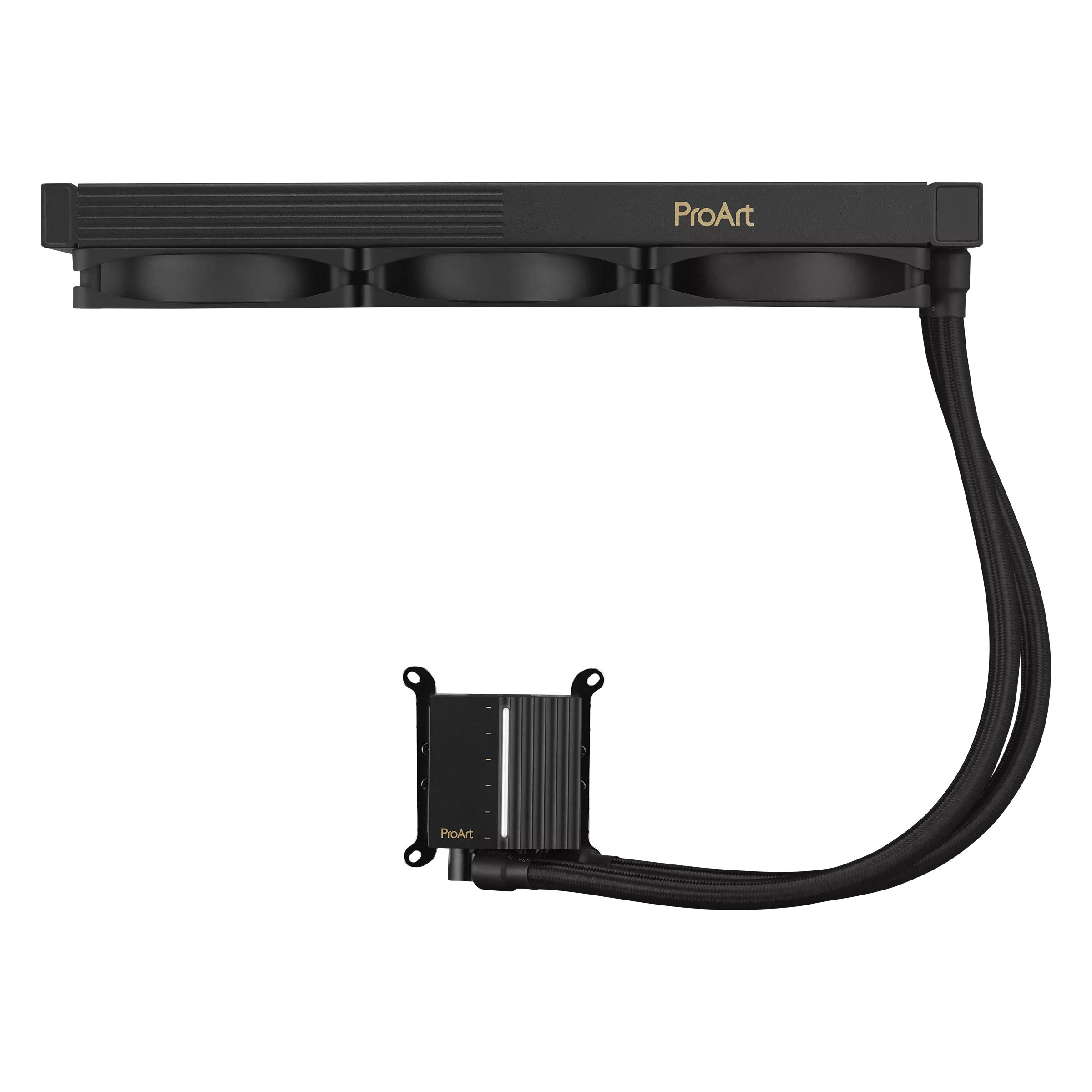 ASUS ASUS PROART LC 360 MM AYDINLATMALI SİSTEM DURUM GÖSTERGESİ VE ÜÇ MAT SİYAH ALPHACOOL APEX STEALTH METAL POWER FANLARI-46260
