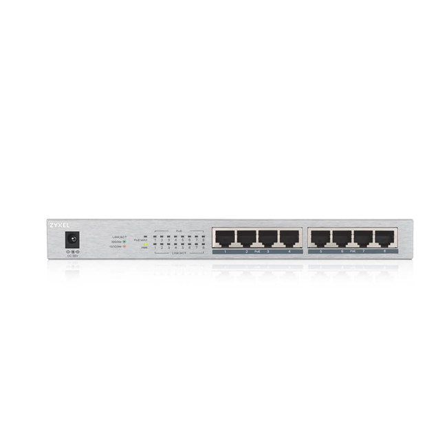ZYXEL Zyxel GS1008HP 8Port 10/100/1000 Mbps PoE Switch-37610