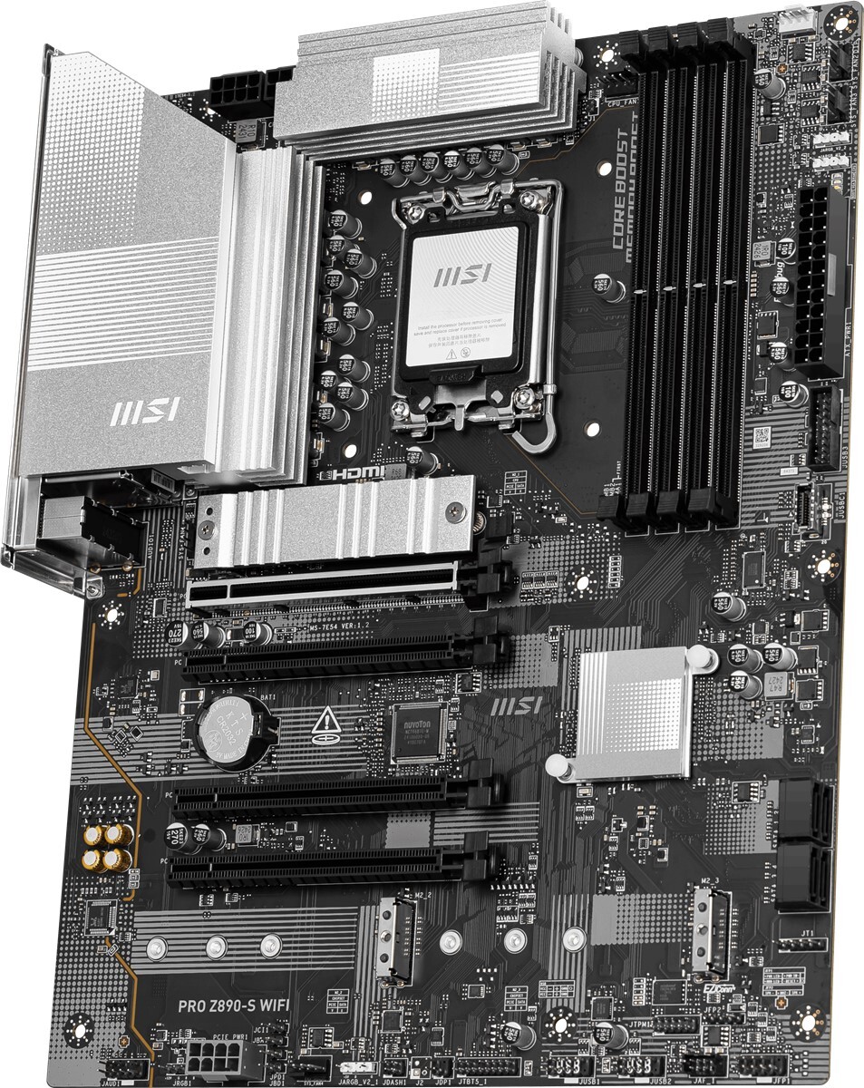 MSI MSI MB PRO Z890-S WIFI PZ SOKET 1851 DDR5 8800MHZ(OC) USB 20Gbps 3xM.2 1xTB4 HDMI DISPLAY 2.5G LAN WIFI7 ATX-59421
