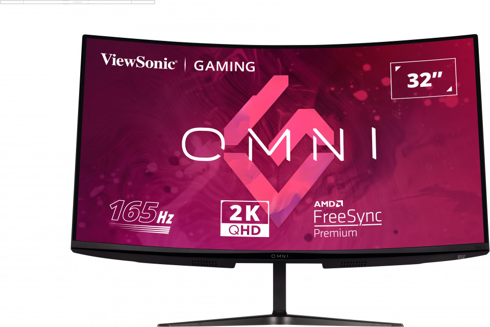 VIEWSONIC  VX3218C-2K GAMING MONITOR 31,5 1ms 165Hz VA 2560x1440 2K 250 HDMI DP 16:9 80M:1 16.7M HOPARLOR 3 KENAR CERCEVESIZ 1500R KAVIS F-40457