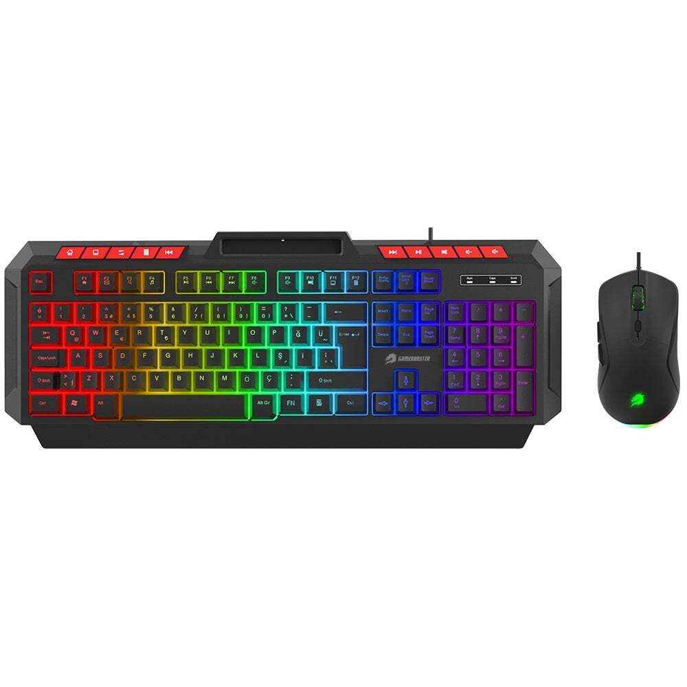 GAMEBOOSTER KM-11B Knight Siyah Klavye Mouse Set