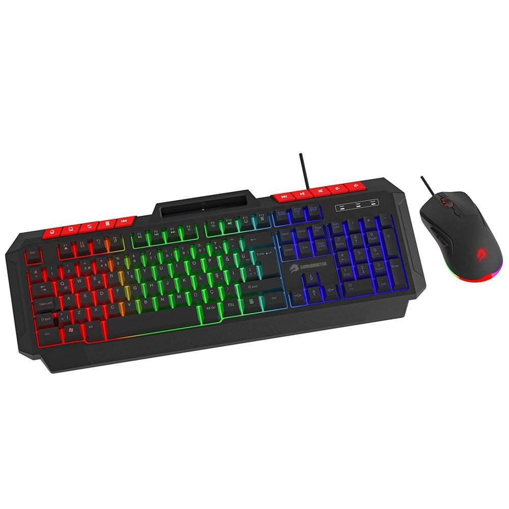GAMEBOOSTER KM-11B Knight Siyah Klavye Mouse Set-62709