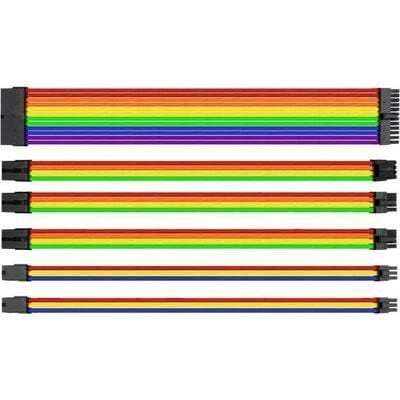 THERMALTAKE  ttmod rainbow power supply sleeved kablo seti  (16 awg)