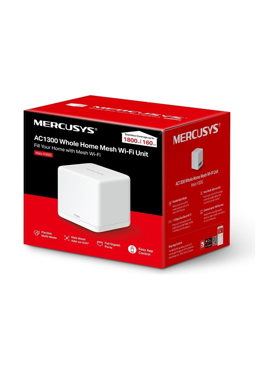 MERCUSYS MERCUSYS TP-LINK MERCUSYS HALO H30G 1900Mbps MESH MENZIL GENIŞLETICI(TEKLI PAKET)-62070
