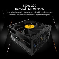 JAMES DONKEY James Donkey JDP650 APFC 12CM 650W Bronze 80+ Power Supply-67315