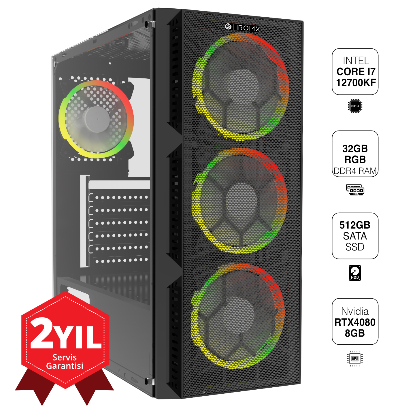 IROMX IROMX IRB65-701 I7-12700KF 32GB 1TB SSD 8GB RTX4060 SİSTEM TAVSİYESİ