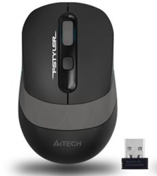 A4-TECH FG10 Kablosuz Optik Nano 2000DPI Siyah Gri Mouse