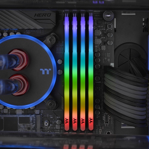 THERMALTAKE  toughram z-one rgb siyah ddr4-3200mhz cl16 16gb (2x8gb) dual bellek kiti