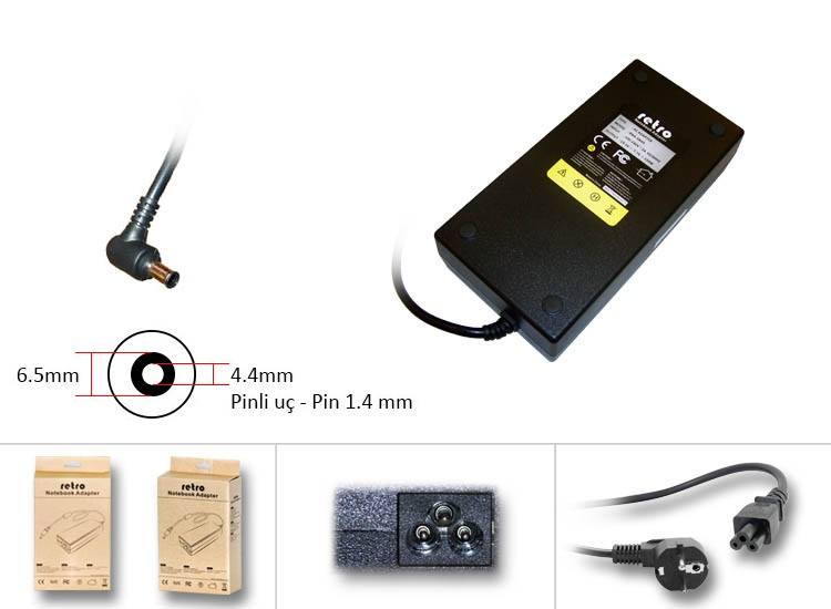 RETRO RETRO Sony 19.5V 7.7A 150W VGP-AC19V54 Notebook Adaptör RNA-SN09
