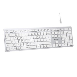 A4-TECH A4 TECH FBX50C BEYAZ BLUETOOTH+2.4G NANO MM SARJ EDILEBILIR KABLOSUZ KLAVYE -63577